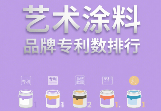 艺术涂料品牌专利数排行｜技术流品牌硬核对比