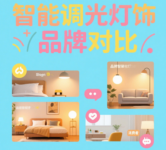 智能调光灯饰品牌对比｜2700K-4000K色温调节