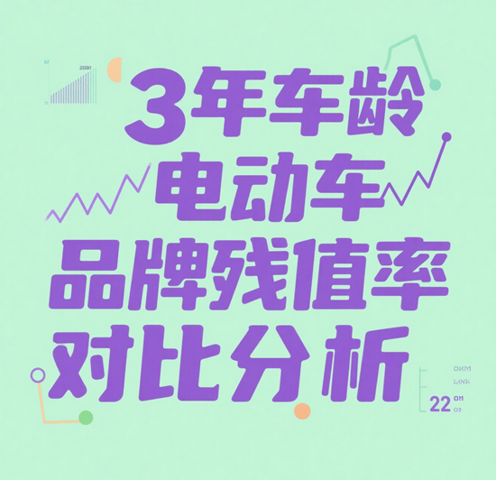 保值率风云榜：3年车龄电动车品牌残值率对比分析