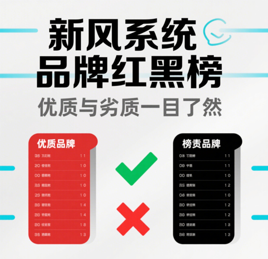 新风系统品牌红黑榜：这些品牌千万别踩坑！