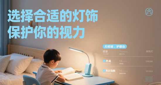 灯饰与健康：选择合适的照明保护你的视力