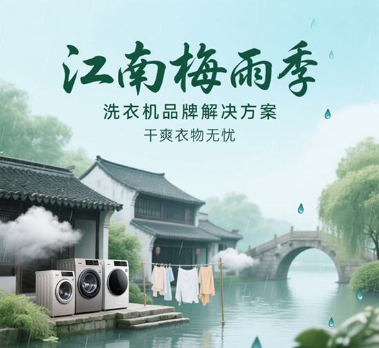 江南梅雨季洗衣机品牌解决方案：45分钟快烘技术
