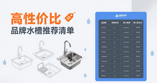 公寓装修：高性价比品牌水槽推荐清单
