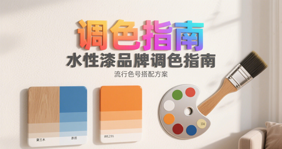 水性漆品牌调色指南｜流行色号搭配方案