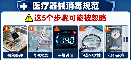 医疗器械消毒规范：这5个步骤可能被忽略！