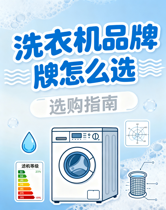 洗衣机品牌怎么选？5大核心指标+10个热门品牌深度解析